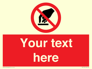 PV5119: Custom Do Not Touch Sign