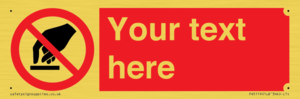 PV5119: Custom Do Not Touch Sign