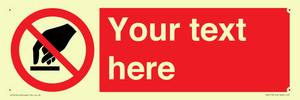 PV5119: Custom Do Not Touch Sign