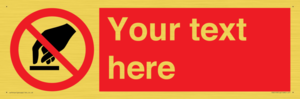 PV5119: Custom Do Not Touch Sign