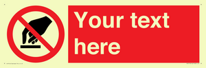 PV5119: Custom Do Not Touch Sign