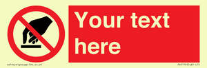 PV5119: Custom Do Not Touch Sign