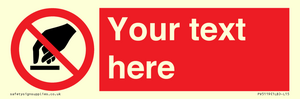 PV5119: Custom Do Not Touch Sign