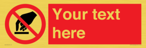 PV5119: Custom Do Not Touch Sign