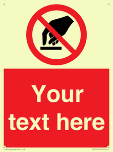 PV5119: Custom Do Not Touch Sign
