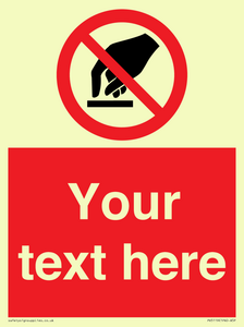 PV5119: Custom Do Not Touch Sign