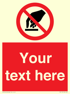 PV5119: Custom Do Not Touch Sign