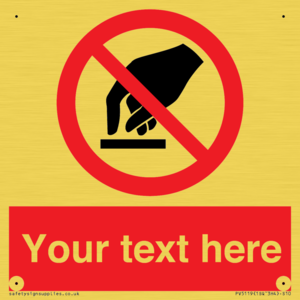 PV5119: Custom Do Not Touch Sign
