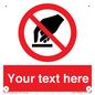 PV5119: Custom Do Not Touch Sign