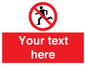 PV5138: Custom No Running Sign