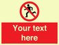 PV5138: Custom No Running Sign