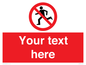 PV5138: Custom No Running Sign