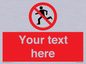PV5138: Custom No Running Sign