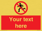 PV5138: Custom No Running Sign