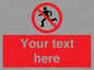 PV5138: Custom No Running Sign
