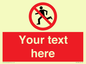PV5138: Custom No Running Sign
