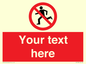 PV5138: Custom No Running Sign