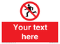 PV5138: Custom No Running Sign