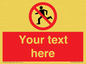 PV5138: Custom No Running Sign