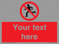 PV5138: Custom No Running Sign