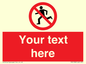 PV5138: Custom No Running Sign