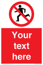 PV5138: Custom No Running Sign