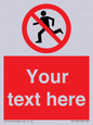 PV5138: Custom No Running Sign
