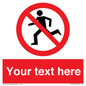 PV5138: Custom No Running Sign