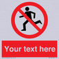 PV5138: Custom No Running Sign