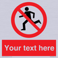 PV5138: Custom No Running Sign