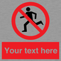PV5138: Custom No Running Sign