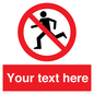 PV5138: Custom No Running Sign