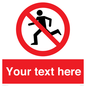 PV5138: Custom No Running Sign
