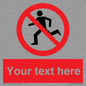 PV5138: Custom No Running Sign