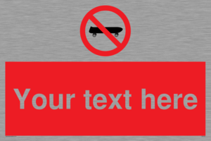 PV5139: Custom No Skateboarding Sign