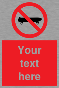 PV5139: Custom No Skateboarding Sign