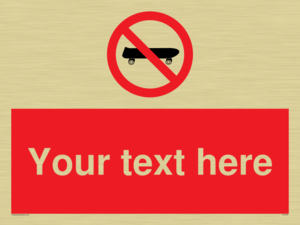 PV5139: Custom No Skateboarding Sign