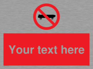 PV5139: Custom No Skateboarding Sign
