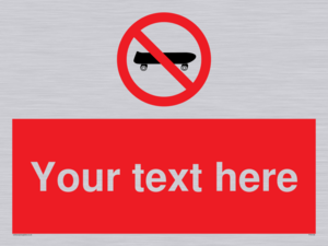 PV5139: Custom No Skateboarding Sign