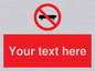 PV5139: Custom No Skateboarding Sign