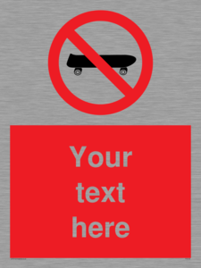 PV5139: Custom No Skateboarding Sign