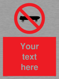PV5139: Custom No Skateboarding Sign