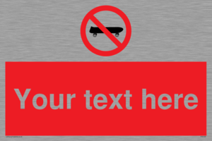 PV5139: Custom No Skateboarding Sign
