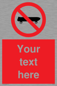 PV5139: Custom No Skateboarding Sign