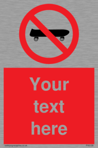PV5139: Custom No Skateboarding Sign