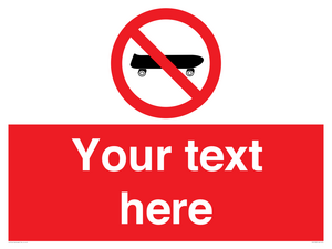 PV5139: Custom No Skateboarding Sign