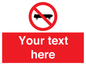 PV5139: Custom No Skateboarding Sign