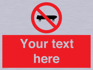 PV5139: Custom No Skateboarding Sign