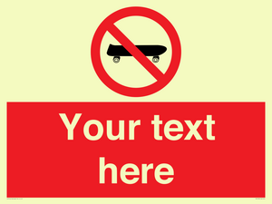 PV5139: Custom No Skateboarding Sign
