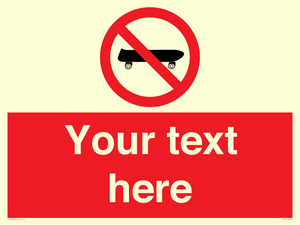 PV5139: Custom No Skateboarding Sign